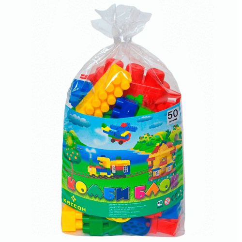 Игрушка "Конструктор. Комби Блок" 50дет./10/