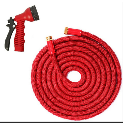 Шланг полив. растягивающийся стрейтч красный 7,5м до 37м garden hose /12/