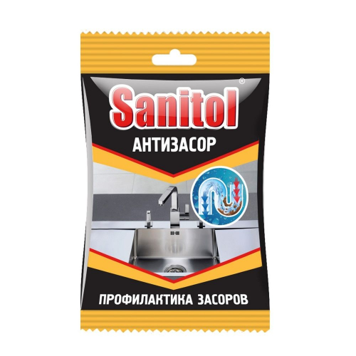 Средство антизасор "Sanitol" 90гр./24/