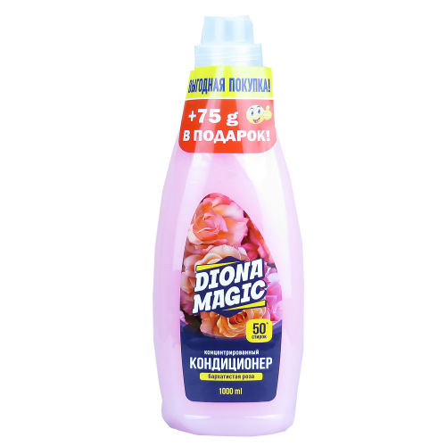 Кондиционер "DIONA MAGIC" 1000мл для белья Бархатистая роза/16/
