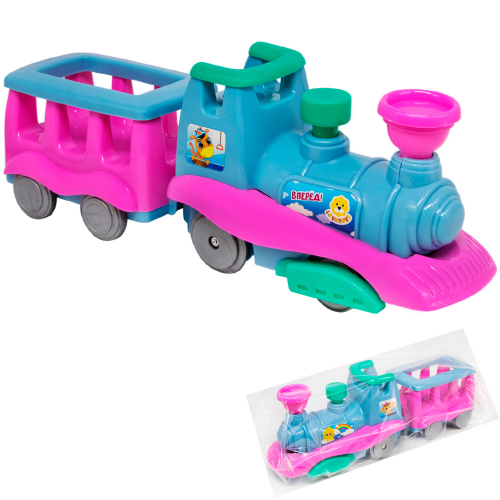 Игрушка "Паровоз", красно-голубой,  ПД-4642/15/