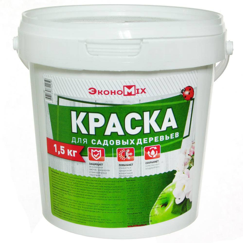 Побелка садовая ,1,5кг.,акриловая, ЭконоМикс/12/