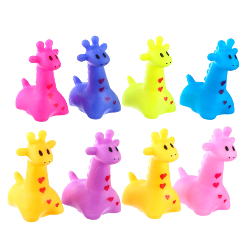 Игрушка для купания "Жирафик", с пищалкой, 7см/1/