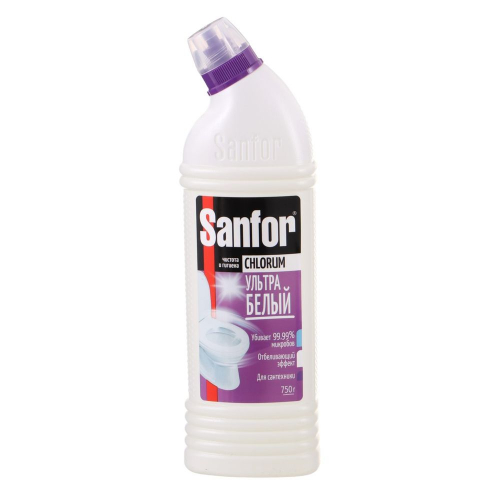 Средство чистящее Sanfor chlorum 750мл /15/