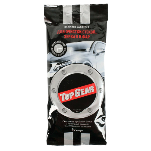 Салфетки влажные Gear для стёкл,зерк.,фар.30шт./32/
