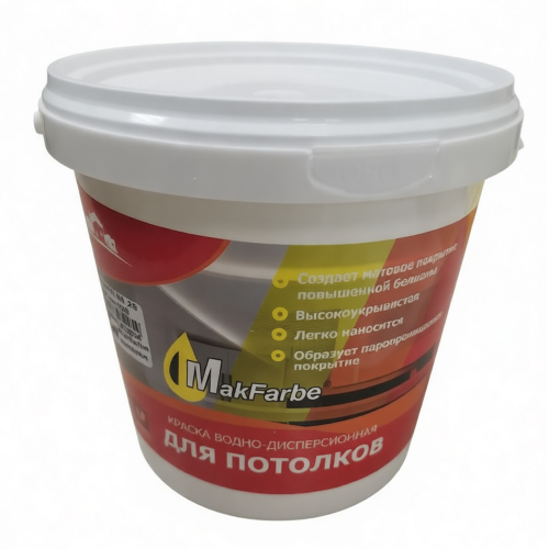 Краска в/д для потолков "Makfarbe" 1,5кг/12/