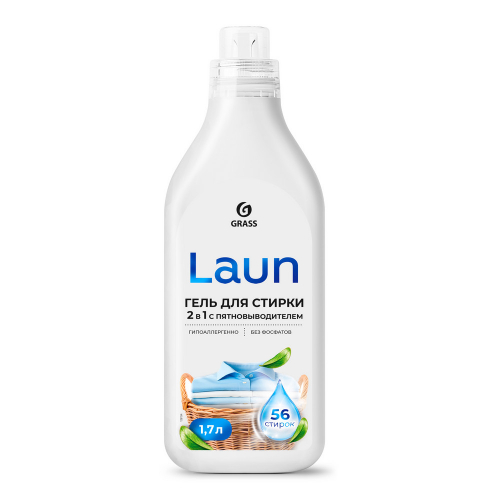 Гель для стирки "Laun" 1,7л 2в1 Грасс(М)/6/