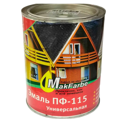 Эмаль ПФ-115 светло-серая Mak Farbe 0,8 кг/14/