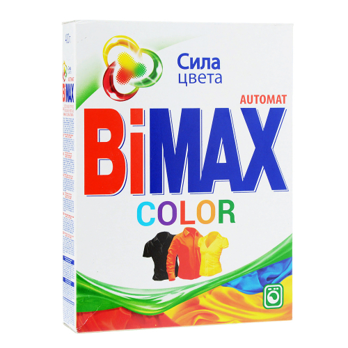 Порошок стиральный "BiMax" автомат колор 400гр/24/