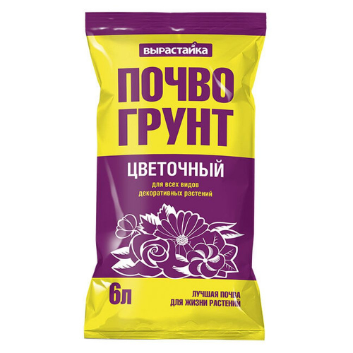 Грунт"Цветочный Эконом"для декор,садов, комн. растен. 6л.Био 5 шт /50/1/