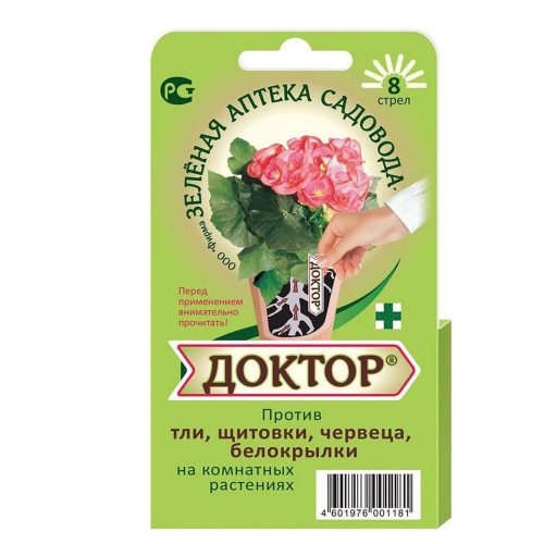 Средство "Доктор 8 стрел" для комн.растений от насек.вредителей /150/