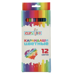 Карандаши цветные в коробке 12 цветов/12/