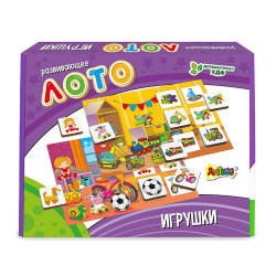 Игра настольная "Лото", развивающее, 36 фишек/24/