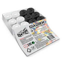 Игра настольная "Шашки классические", коробка/1/