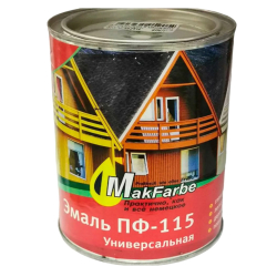 Эмаль ПФ-115 зеленая  Mak Farbe 0,8 кг/14/