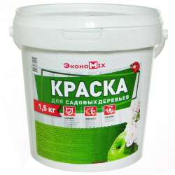 Побелка садовая ,1,5кг.,акриловая, ЭконоМикс/12/