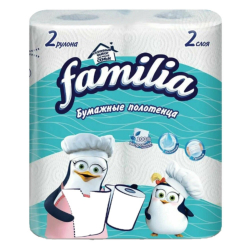Полотенца бумажные "FAMILIA" 2сл 2шт Classic /16/