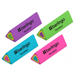 Ластик Berlingo "Triangle", треугольный, 44*15*15мм/36/
