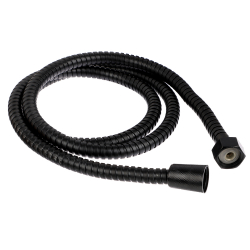 Шланг для душа 150см, 1/2"(Имп)-1/2"(Имп), сталь, пластик, черный/100/1/