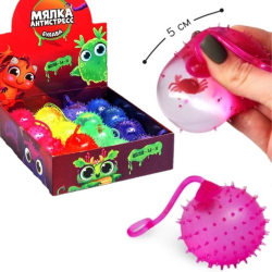 Игрушка-мялка "Монстрики", с жидкостью, микс/16/
