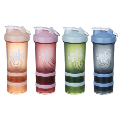 Шейкер спортивный 3 в 1 500мл, 26х8см поликарбонат/4/