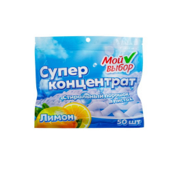 Порошок стиральный в листах, "Мой Выбор", концентрат, 30 листов/10/